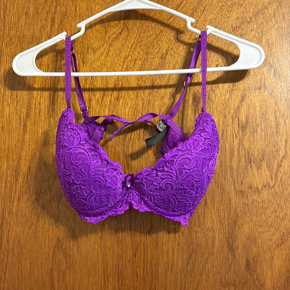 lace purple bra